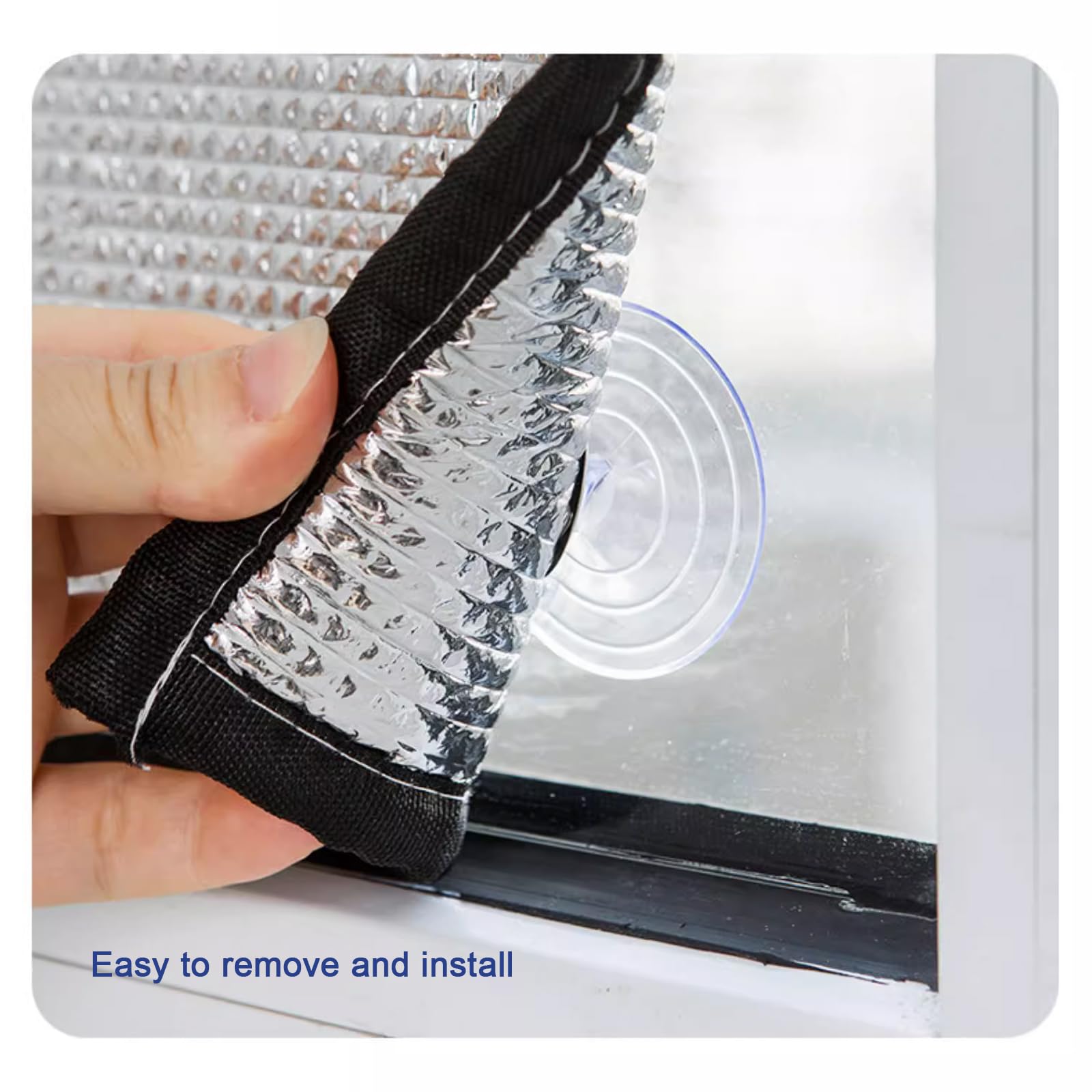 Aislamiento Película de Protección Solar,Película Reflectante para Ventana Control de Calor,Anti UV para el Hogar,Edificios,Película Aluminizada de 9 mm de Espesor (100x280cm/39 x110)