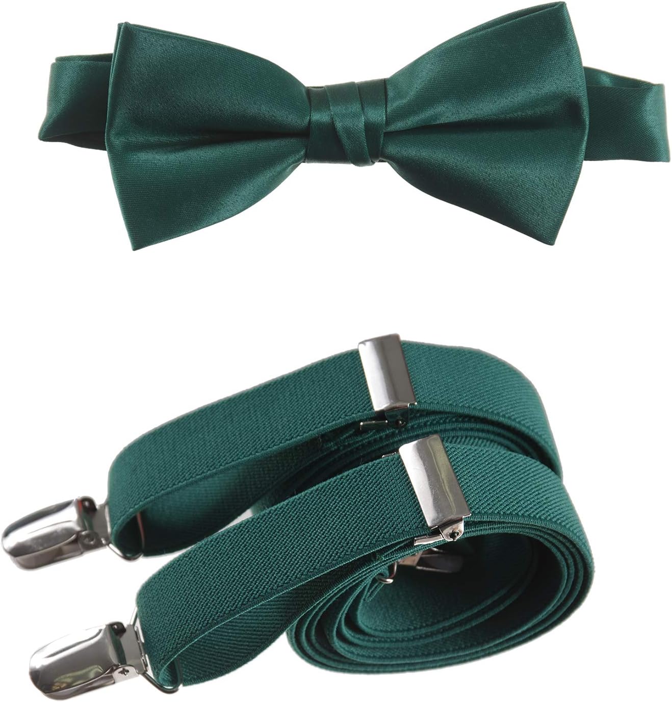 TuxgearMens Bow Tie and Adjustable Stretch Suspender Sets in Assorted Colors