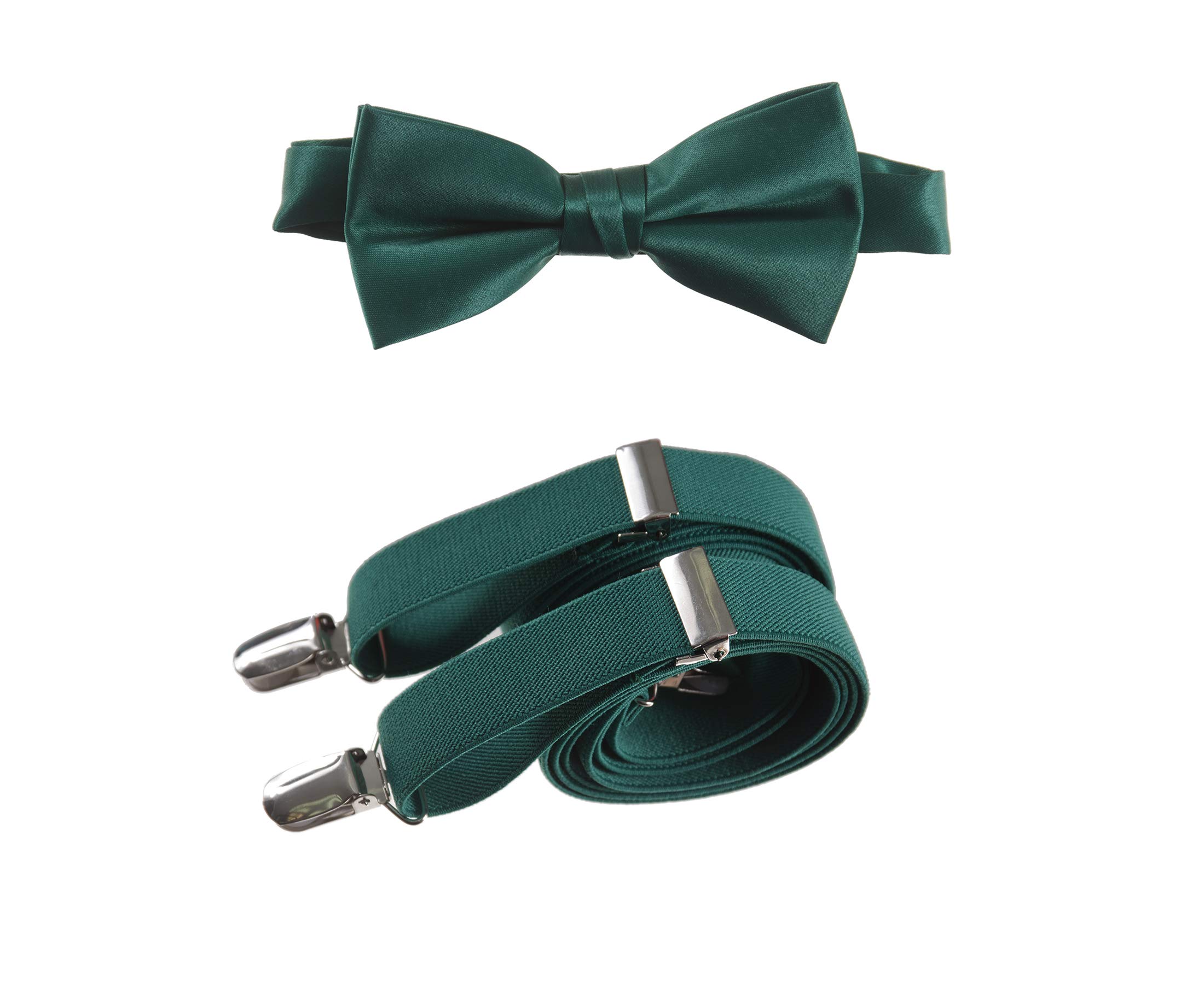 TuxgearMens Bow Tie and Adjustable Stretch Suspender Sets in Assorted Colors