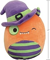 Vista 2 de Squishmallow Charlon The Wizard - Peluche Kellytoy con licencia oficial de 8 pulgadas, juguete de peluche coleccionable suave y esponjoso