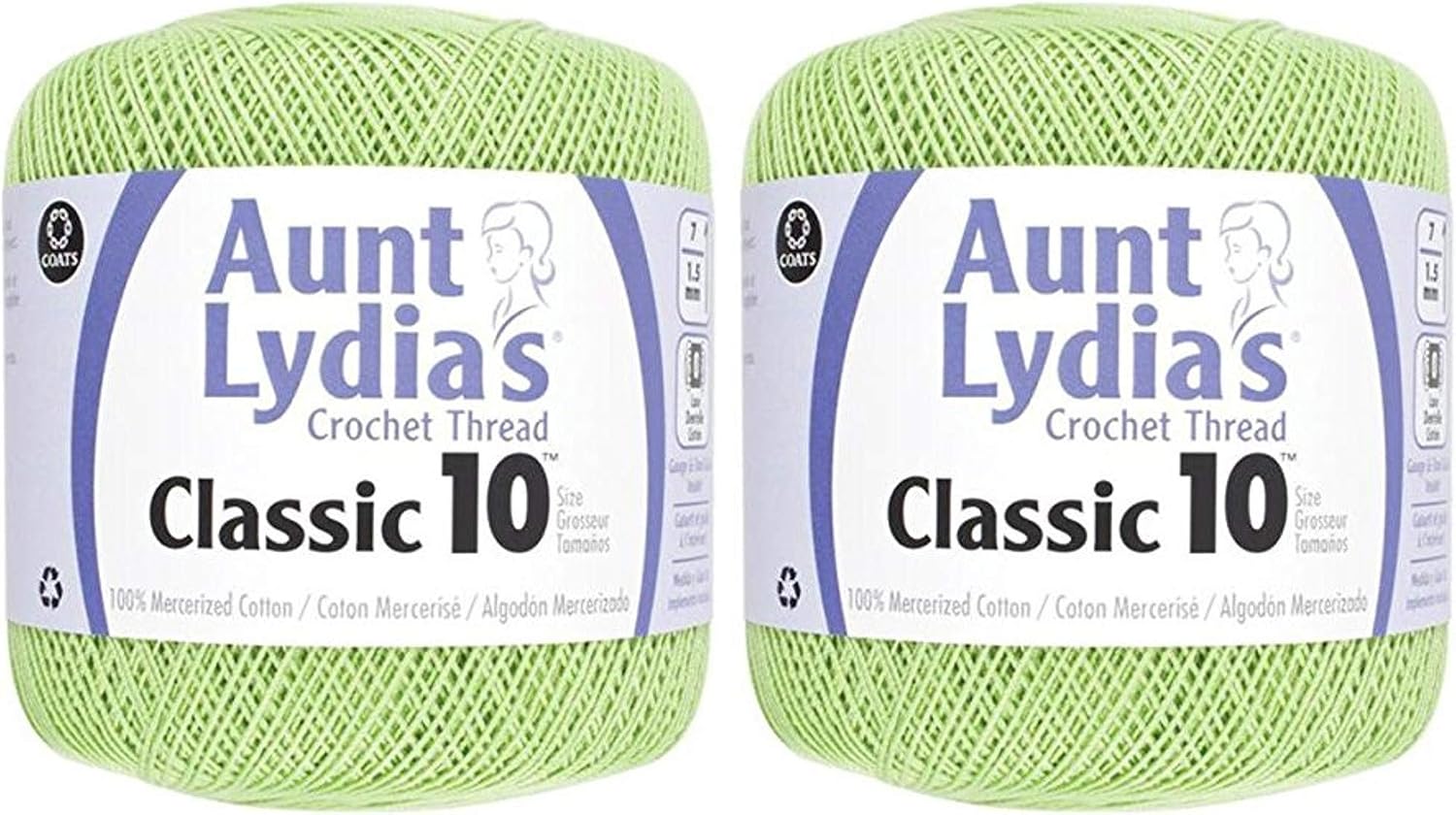 Aunt Lydia'S Classic Crochet Thread Size 10-Wasabi