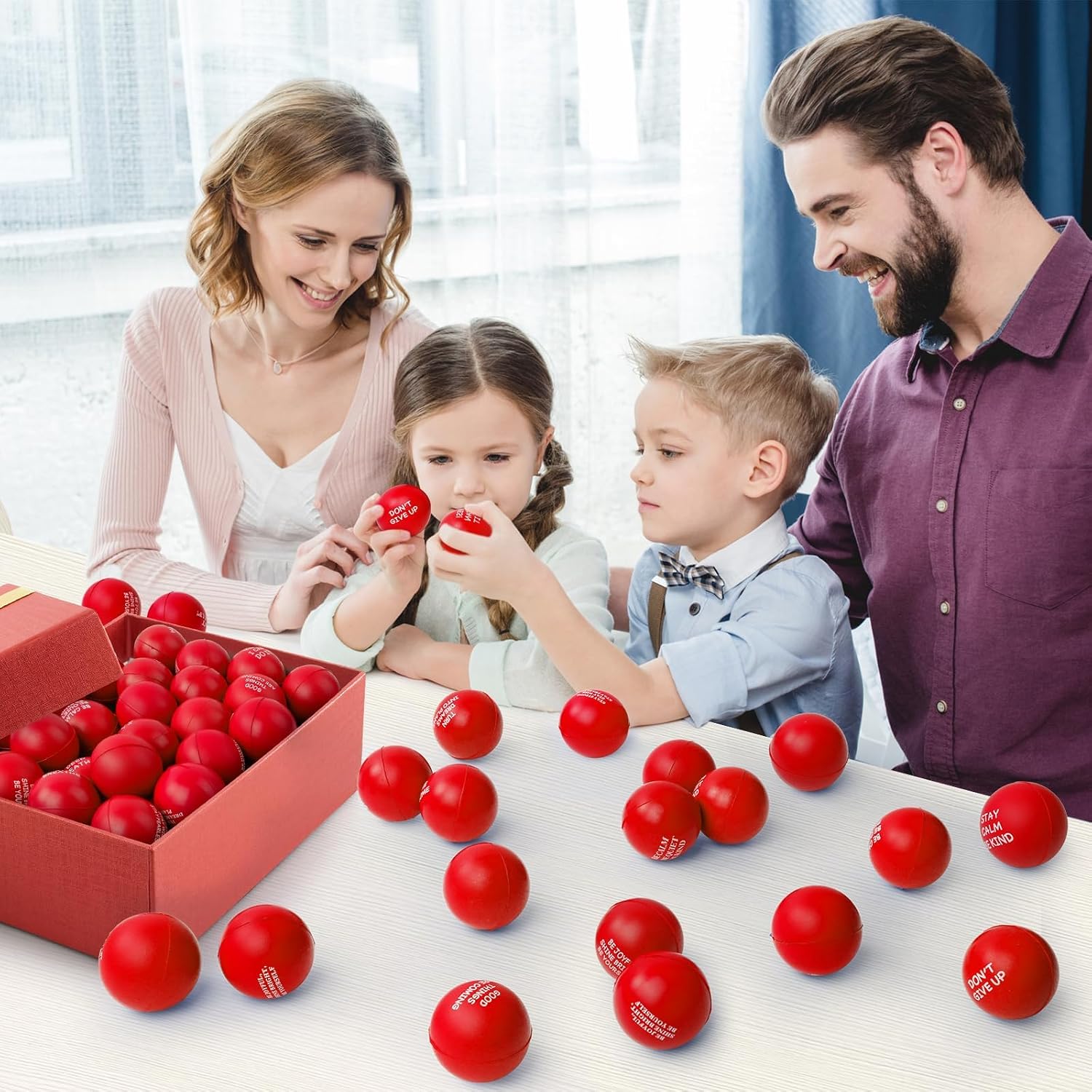 Shqdd 100pcs Motivational Stress Balls Adults