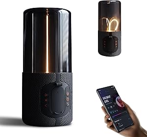 AUGE LIGHT Bluetooth Speaker Lamp, Wireless Bluetooth Speaker with Minimalist Table Lamp, TF-Card Input, Bluetooth 5.3, TWS Paring, for Home Party