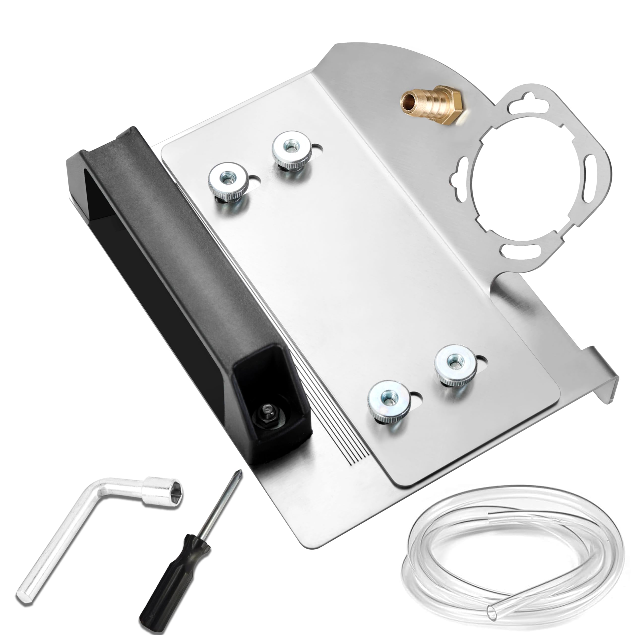 45 Degree Tile Chamfering Tool,45°Special Cutting Bracket for 4-1/2inch Angle Grinders,Stainless Steel Angle Grinder Stand Grinder Holder for Cutting,