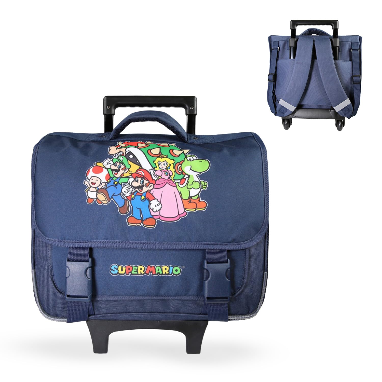 Bagtrotter - Cartable Primaire Garçon - 38 cm - Grand Rangement - Tons Bleu - Différents Modèles & Licences