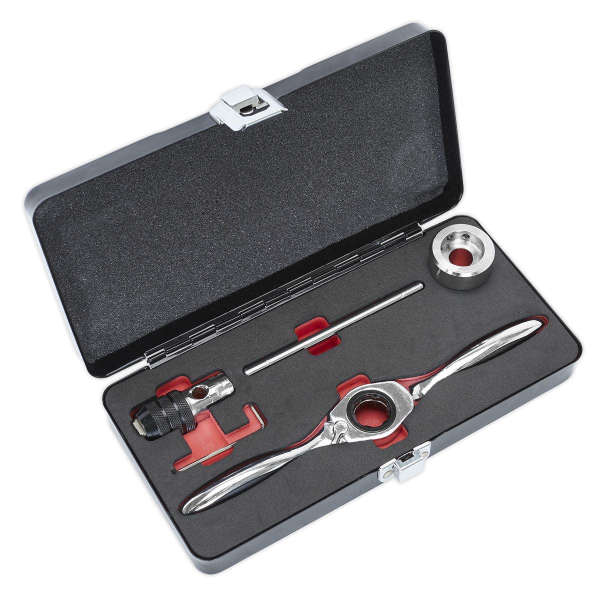 Sealey - Ak3027 Bi-Directional Ratchet Tap & Die Holder Set 5Pc