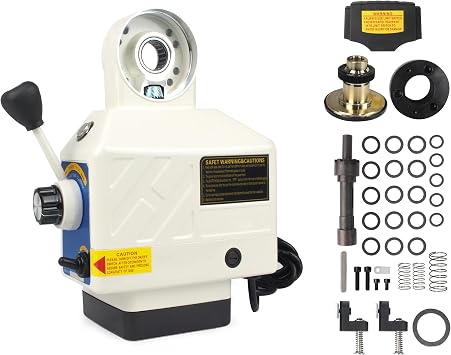 RATTMMOTOR JN400S 110V Milling Table Power Feed Z-Axis | 0-200RPM Power Feed 650 in-lb Torque for Bridgeport and Some Knee Type Milling Machine