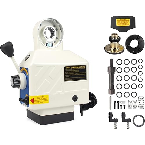 RATTMMOTOR JN400S Power Feed Z-Axis 650 in-lb Torque, 0-200RPM, 110V Milling Table Power Feed for Bridgeport and Some Knee Type Milling Machine (Z-Axis)