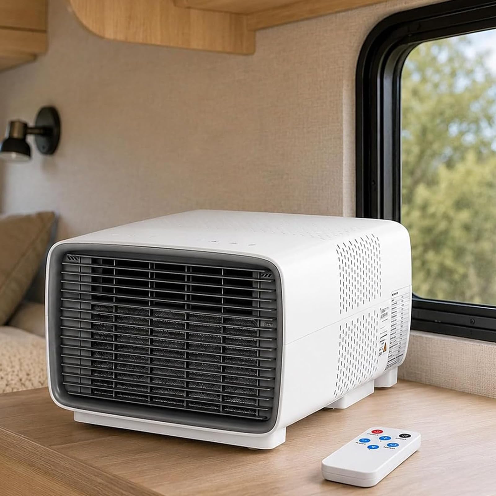DDZJTPP Portable Air Conditioner with Compressor,3-in-1 Mini AC Unit,Personal Cooling,Dehumidification,Low Noise,Smart Remote Control Lightweight for Bedroom & Office Camper,Small Rooms
