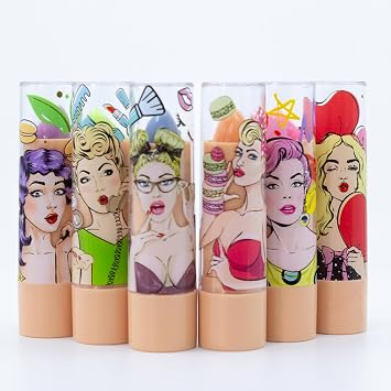Color Changing Lipstick Set, 6 Pink Shades, Moisturizing Long Lasting Formula, Temperature Reactive