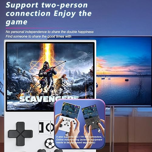 Miniatura 4 de r36pro - Consola de juegos de mano retro sistema Linux 128G tarjeta 20000+ juego, consola de emuladores portátiles 3.5 pantalla IPS 30+ emuladores