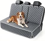 Portin Housses de siège pour voiture de chien Housse de siège, antidérapante étanche Banc Couverture de siège arrière compatible pour la ceinture de siège moyen 53in Large)