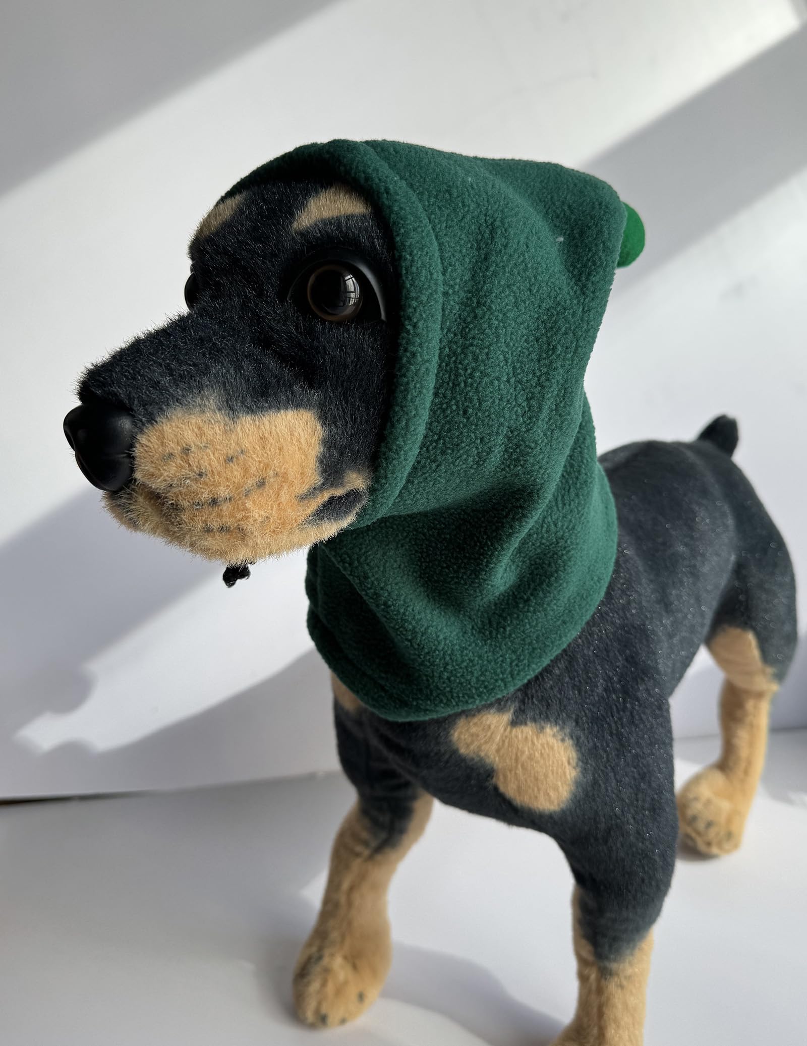 BT Bear Dog Hat,Soft Warm Fleece Dog Hats Calming Dog Ears Cover Windproof Quiet Ears for Small Dogs Medium Dogs,Green L - Image 2