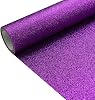 Baby Pink 11.8X 53 Inch (30 x 135 cm) Sparkly Superfine Glitter Leather Rolls Shiny Faux Fabric Canvas Perfect for Craft DIY Handmade Projects Patchwork Bow Earring Craft Key Chain