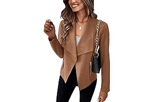 Fall-Tastic Fashion: Elevate Your Style with Our Faux Waterfall Suede Jacket