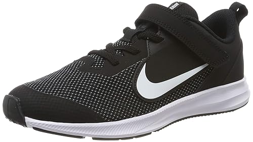 Nike Boys Downshifter 9 (PSV) Black/White-Anthracite-Cool Grey Running Shoe (AR4138-002)