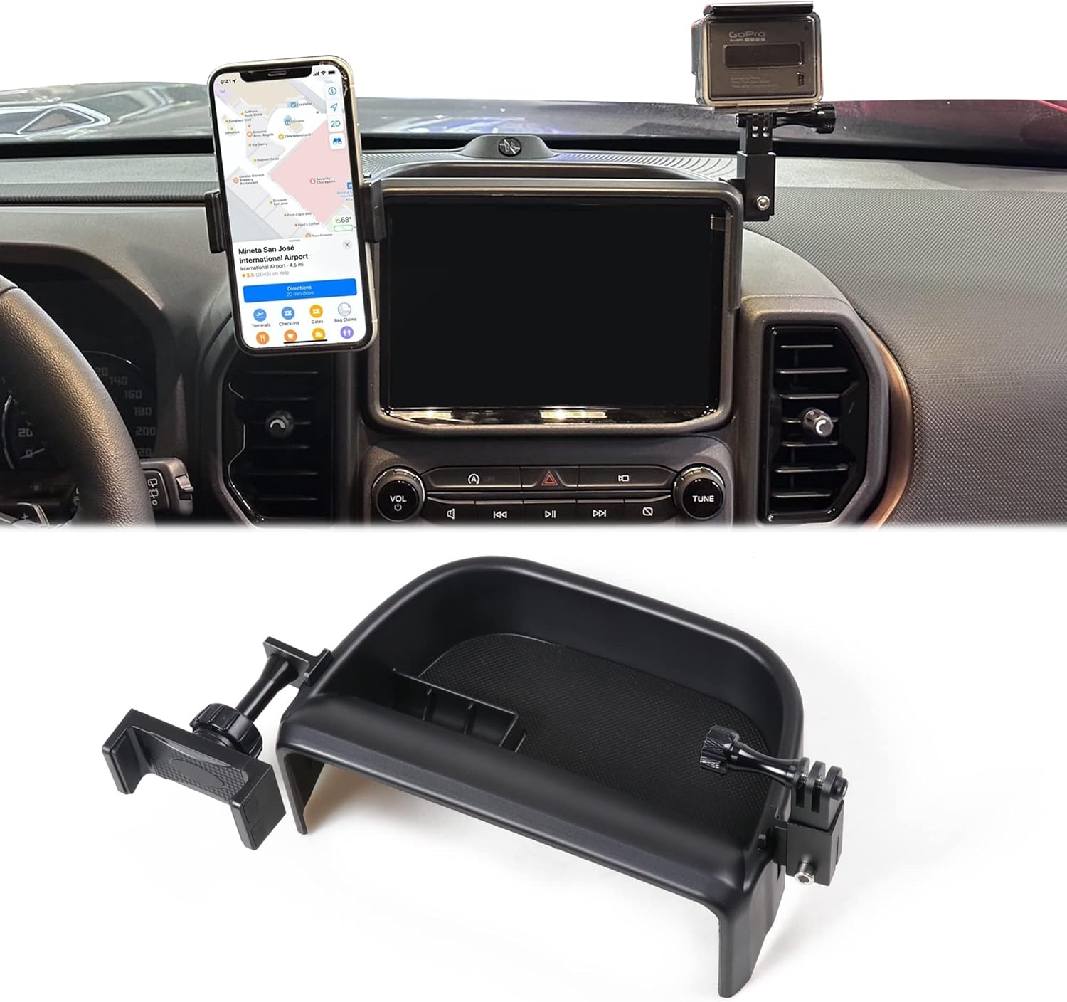 Utv Phone Mount ZIDIYORUO Polaris Ranger Phone Mount, Heavy Duty