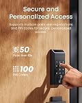 eufy Smart Lock E35, Smart Lock with Palm Vein Recognition, Keyless Entry Door Lock for Front Door, 3-in-1 Wi-Fi Keypad Deadbolt, ANSI/BHMA Grade 1, Auto Lock, No Monthly Fee