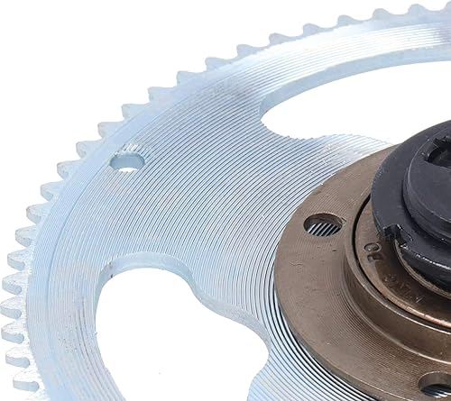 Miniatura 3 de VGEBY Piñón de rueda libre de metal, 25H 80 dientes cigüeñales, rueda libre piñón rueda libre para casetes de modificación eléctrica rueda libre