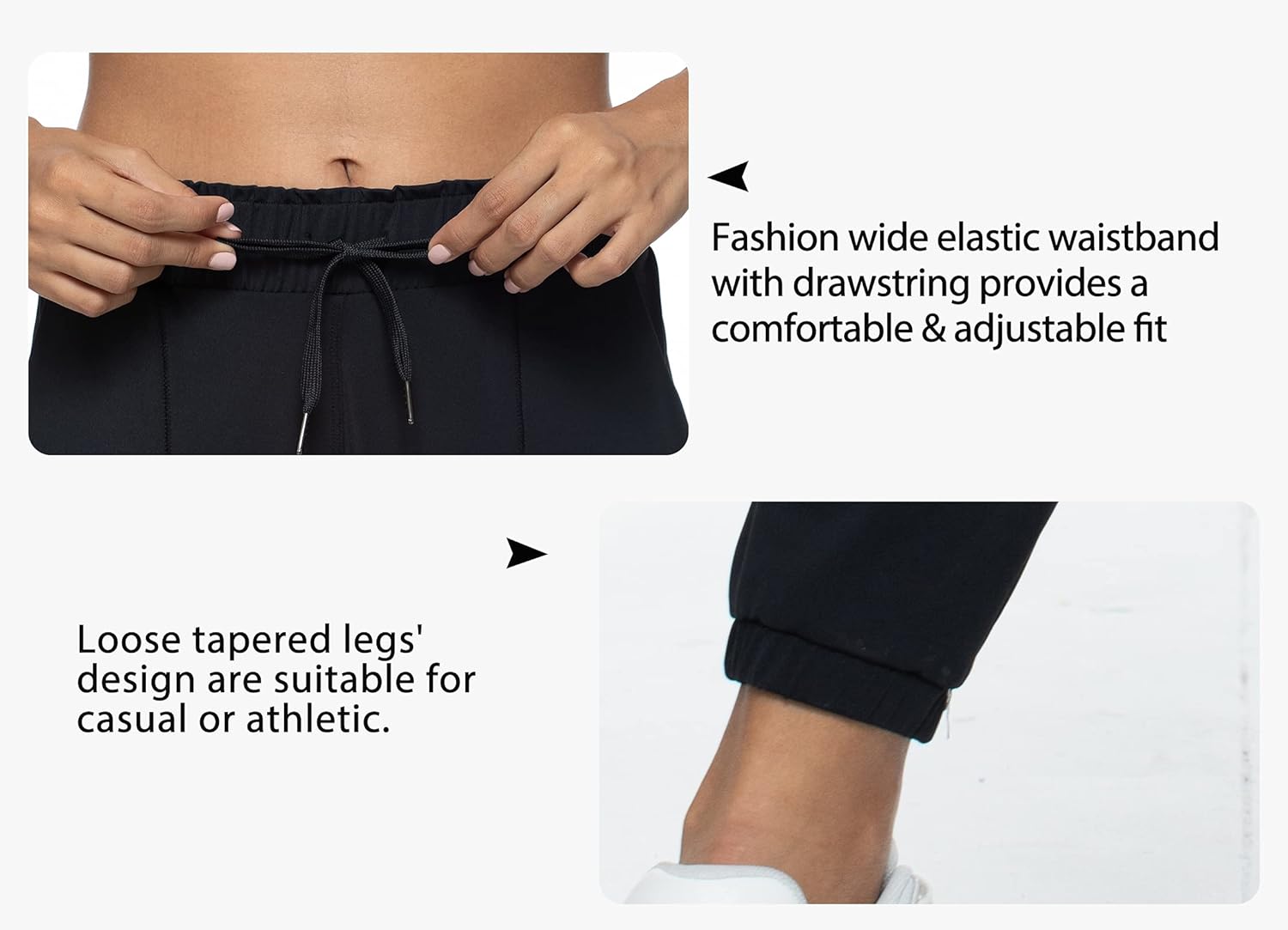 Kcutteyg Womens Joggers with Pockets, Lightweight Quick Dry Athletic Workout Soft Pants for Gym, Yoga, Running - Image 4