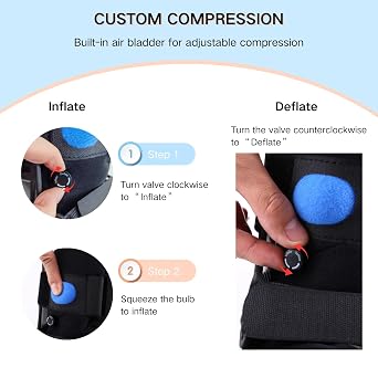 Short Air Walker Fracture Boot for Sprained Ankle and Achilles Tendonitis Inflatable Orthopaedic Boots Medical Walking Boot for Broken Foot Fracture Recovery