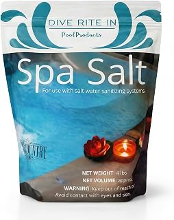 Dive Rite in Hot Tub and Spa Salt for All Salt Water Systems Including Hotspring, Jacuzzi, Caldera, and Chloromatic (4 Pounds)