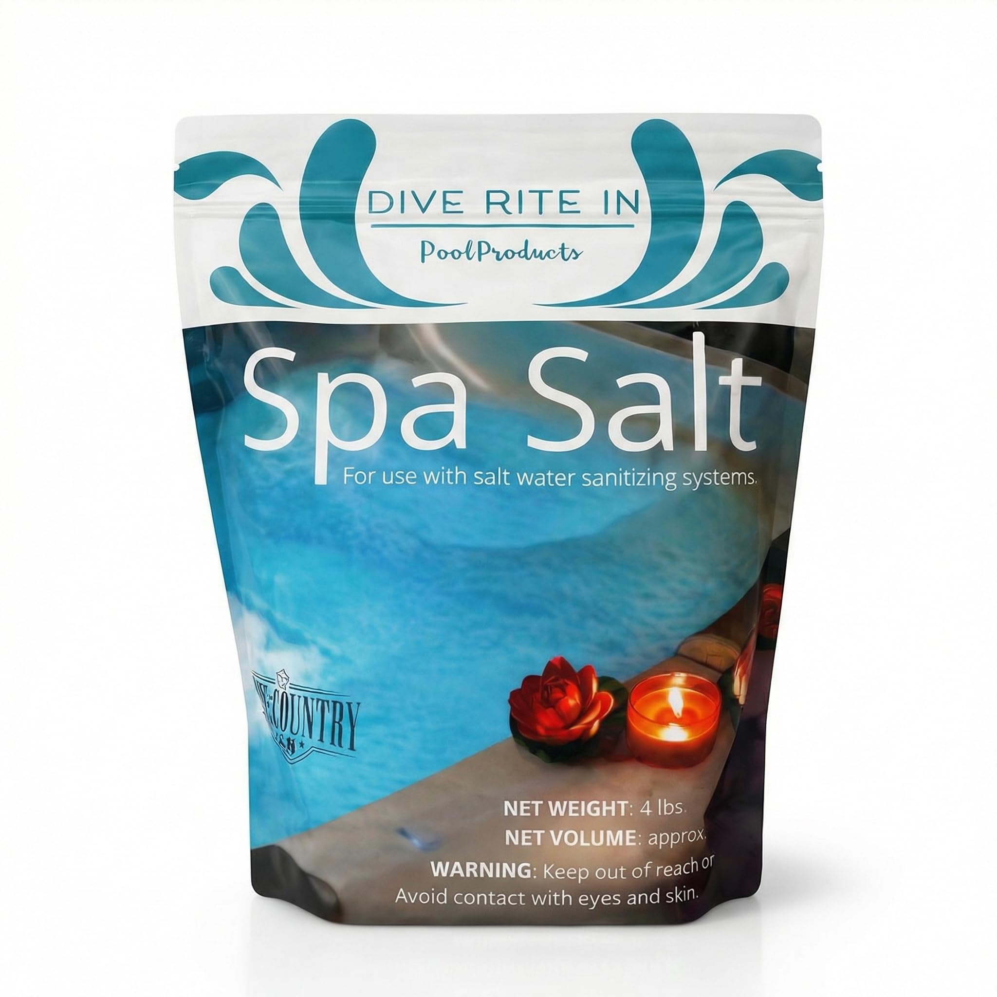 Dive Rite in Hot Tub and Spa Salt for All Salt Water Systems Including Hotspring, Jacuzzi, Caldera, and Chloromatic (4 Pounds)