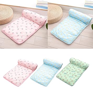 GIANTE Dog Cage Mat Pets Self Cooling Mattress Outdoor Bed Pad Sleeping Mat Pink