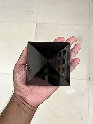 Miniatura 9 de Juego de 2 piezas de lapislázuli y 7 chakras, pirámide de cristal de orgón de siete chakras, reiki, cristal curativo, árbol de la vida, pirámide de