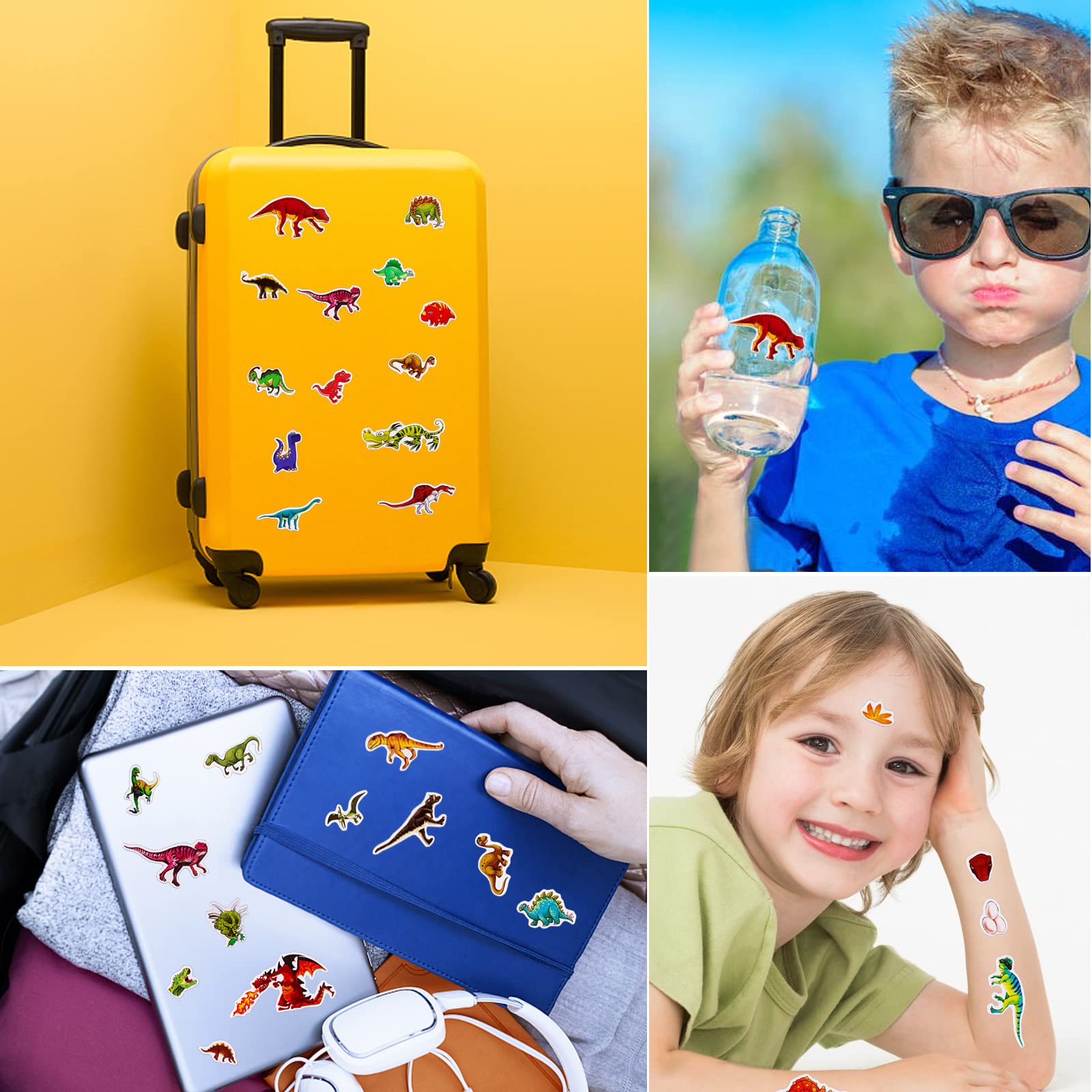 12 Feuilles Autocollants Animaux Gommettes Stickers Étiquette