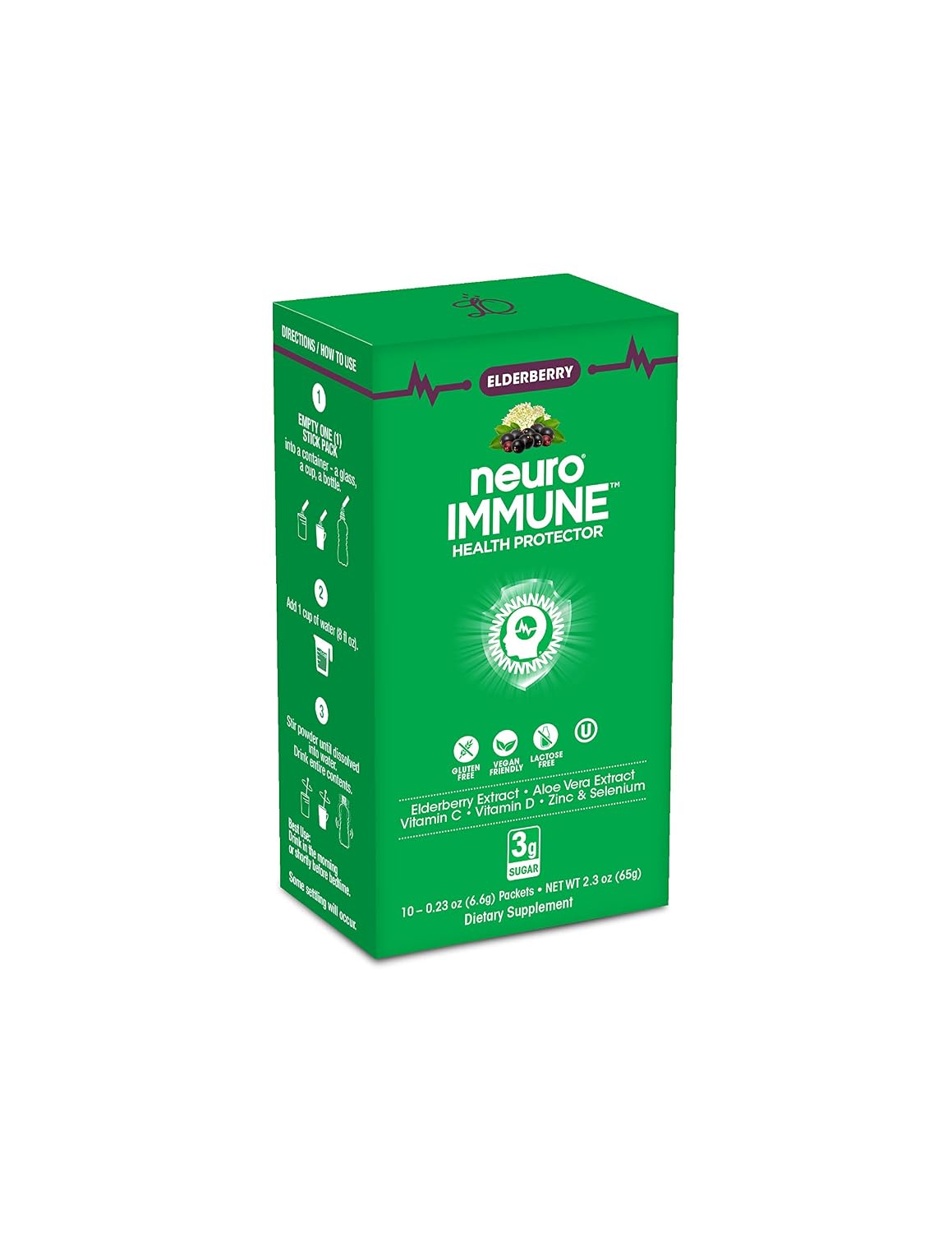 neuroIMMUNE | Elderberry | Powder Stick Pack (Pack of 10)
