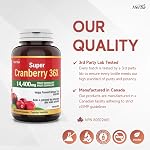 Herba Cranberry Supplement 36x Extract | 28,800mg Per Day | 180 Cranberry Pills for Women and Men | High Potency Formula to Help Prevent Urinary Tract Infection (UTI) | Made in Canada