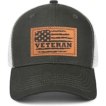 Hat for Men Women, Baseball Cap Gifts for Men Women, Adjustable Cotton Leather Patch Trucker Baseball Cap