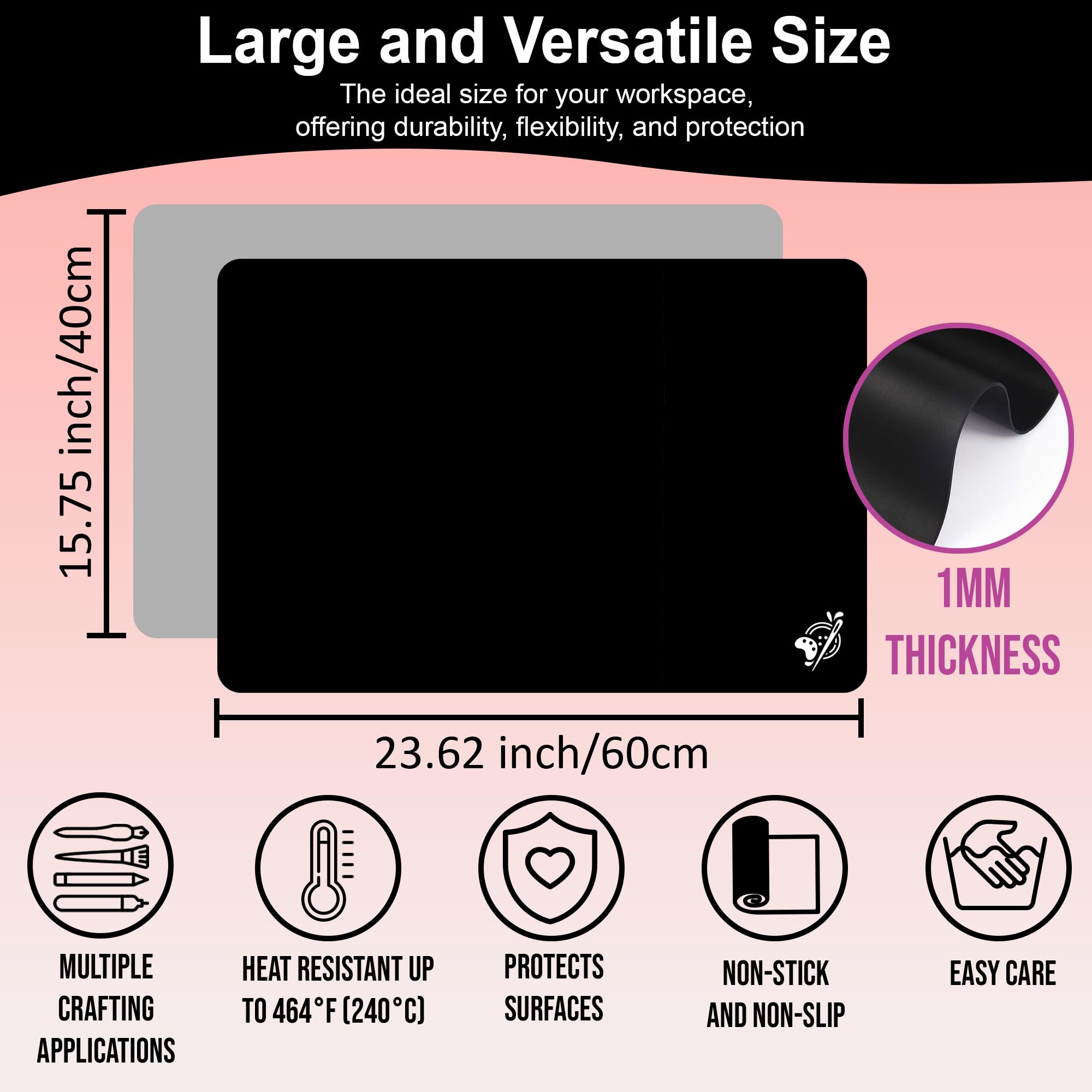 Large Craft Silicone Mats 23.6
