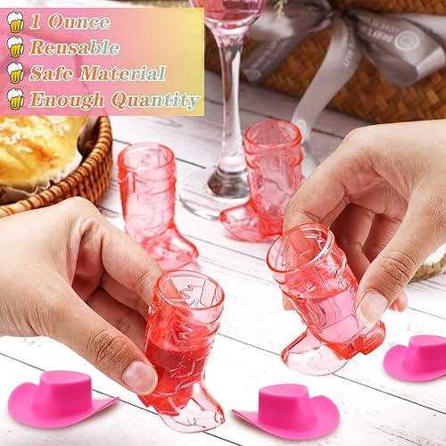 Miniatura 5 de 24 piezas de plástico mini vaquera para botas de vaquera suministros de fiesta de vaquera tazas de cerveza de plástico occidental para decoración de