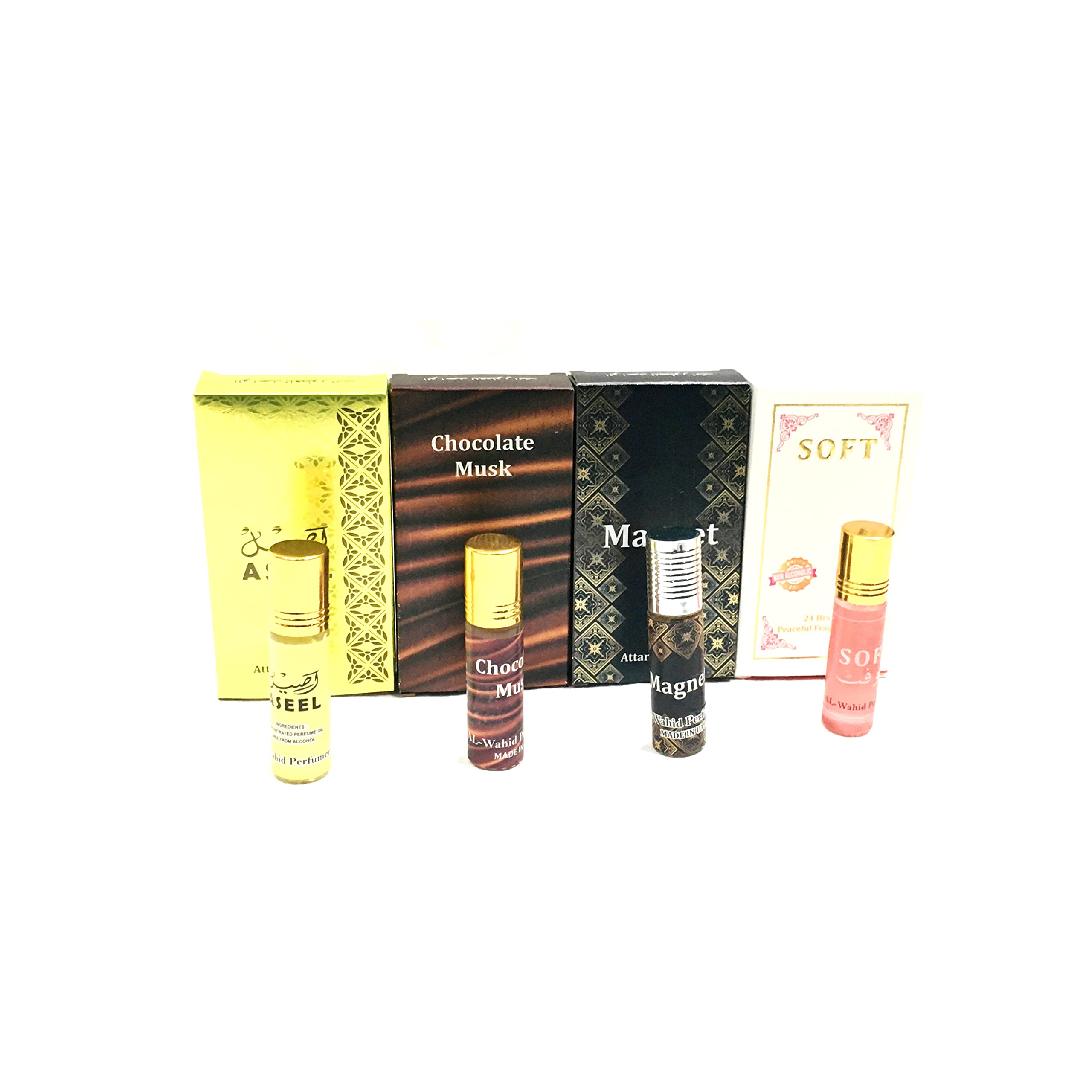 Aim Emporium Assel, Magnet, Chocolate, Soft Musk (Combo) Floral Attar (Musk) (Pack of 4)-image-13