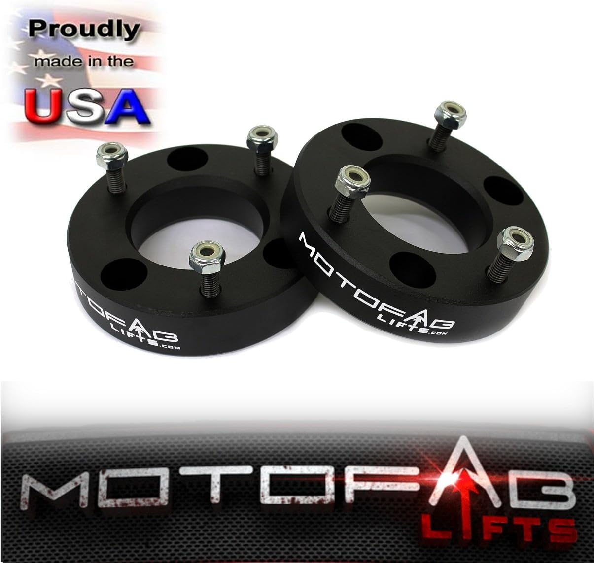 MotoFabLifts CH-2F-2R 2" Front and 2" Rear Leveling lift kit for 2007-2018 Chevy Silverado Sierra GM