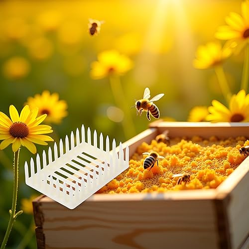 Miniatura 3 de White Queen Marker Cage Clip Bee Plastic Catcher Apicultor Herramientas Equipo de Herramientas de Apicultura de Plástico Reina Marcador Clip de