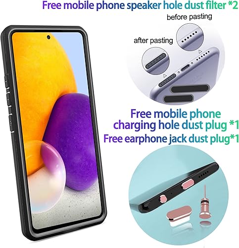 Miniatura 2 de Funda resistente para Samsung Galaxy A03s/A02S de 6.5 pulgadas, 4 esquinas con bolsas de aire [protección contra caídas de 12 pies], agarre