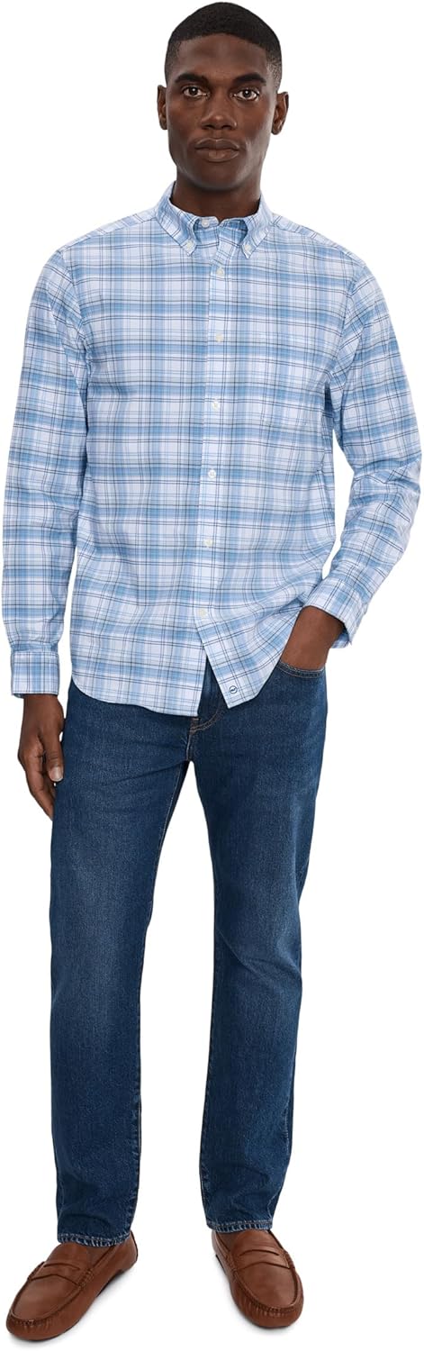 Vineyard Vines Men's Seven Mile Plaid Performance Cotton Shirt