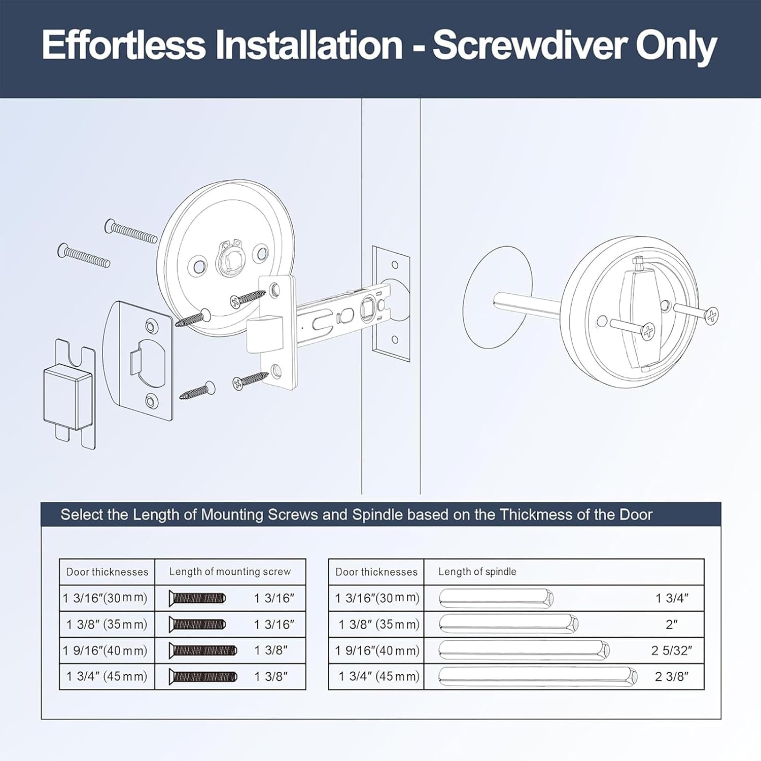 Childproof Handle Adjustable Drawer Handle Twist Mechanism Door for Smooth Operate on Standard Ready Openings Narrow Hallway Door