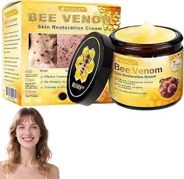 VLSVLS Bee Venom Skin Restoration Cream, Bee Venom Skin Treatment Cream, bee venom Comprehensive cream, Repair, Moisturize and lift 3 in 1, for All skin Types 1