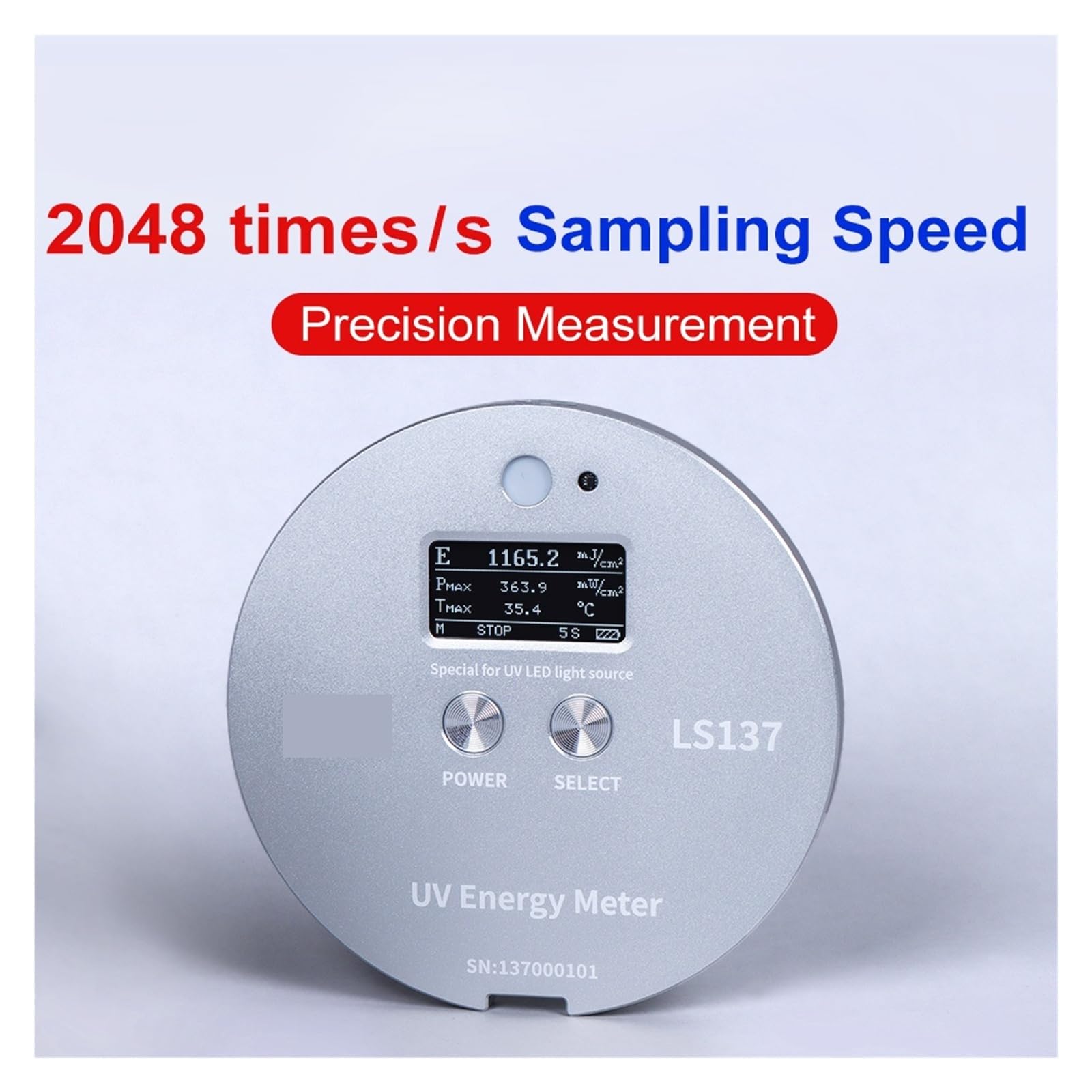 Misuratore di energia UV LS137 Radiometro UVA Sorgenti luminose a LED Misura, potenza e temperatura Dimensioni ridotte Misurazione accurata