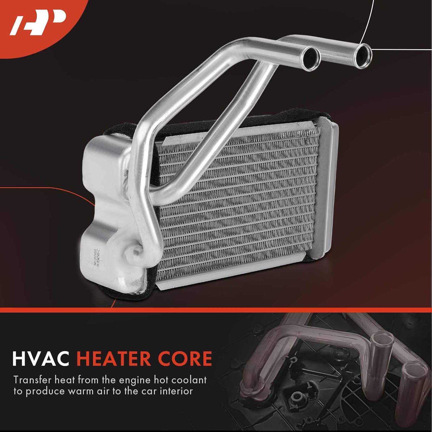 A-Premium HVAC Heater Core Compatible with Honda Civic CRX 1988-1991 & Acura Integra 1990-1993