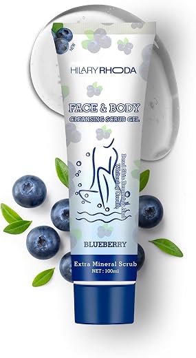 Hilary Rhoda Face &amp; Body Cleansing Scrub Gel | Dead Skin Removing Cleansing Scrub Gel | Gently Exfoliates Skin Cells | Rem...