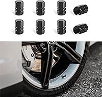 Vista 11 de Kewucn 8 PCS Tapas para Vástago de Válvula de Neumático de Automóvil, Cubiertas de Aleación de Aluminio con Anillo de Goma, Resistentes a