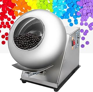 Electric Sugar Coating and Chocolate Polishing Machine for Food and Pharmaceutical Industries, Coater Sugar Pan for Nut Coating,110V