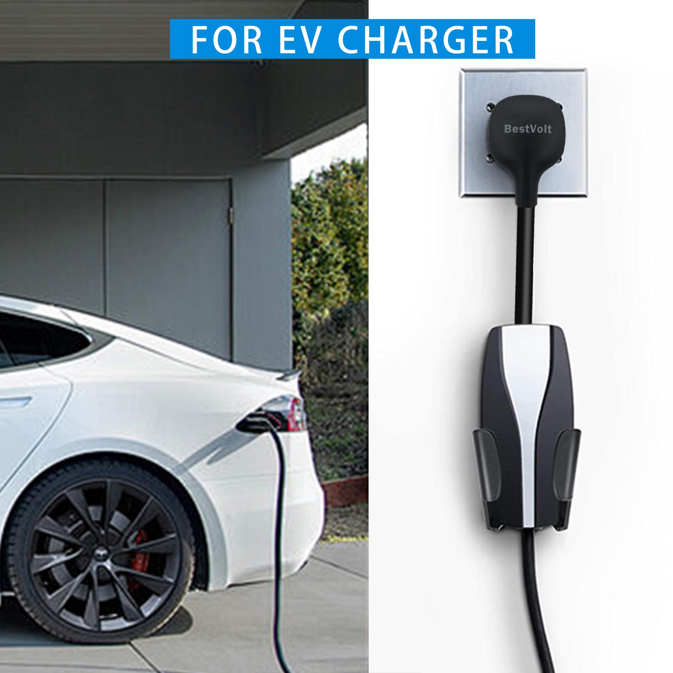 OthoKing Tesla Gen 2 Mobile Charger Adapter - NEMA 14-50 Plug, 32A, 240V, 10-inch, Works With Model 3/S/X/Y & Cybertruck - View #4