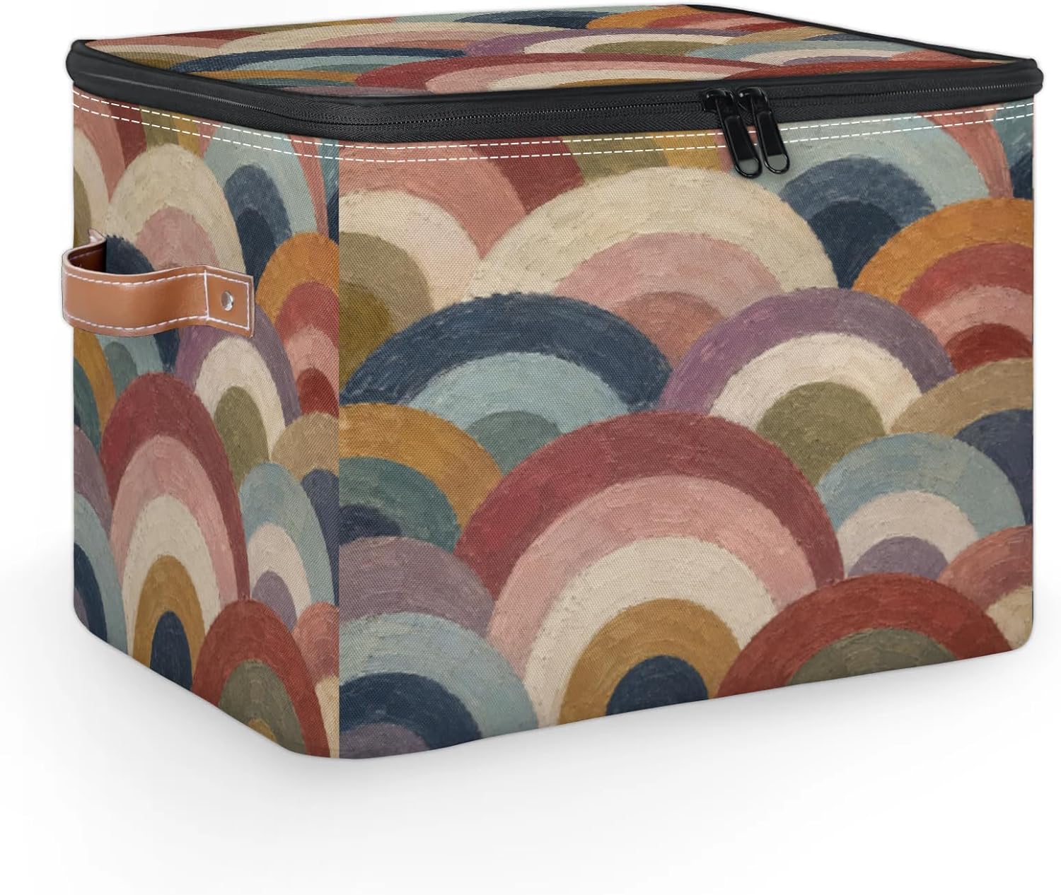 Boho Rainbow Large Storage Bin with Lid