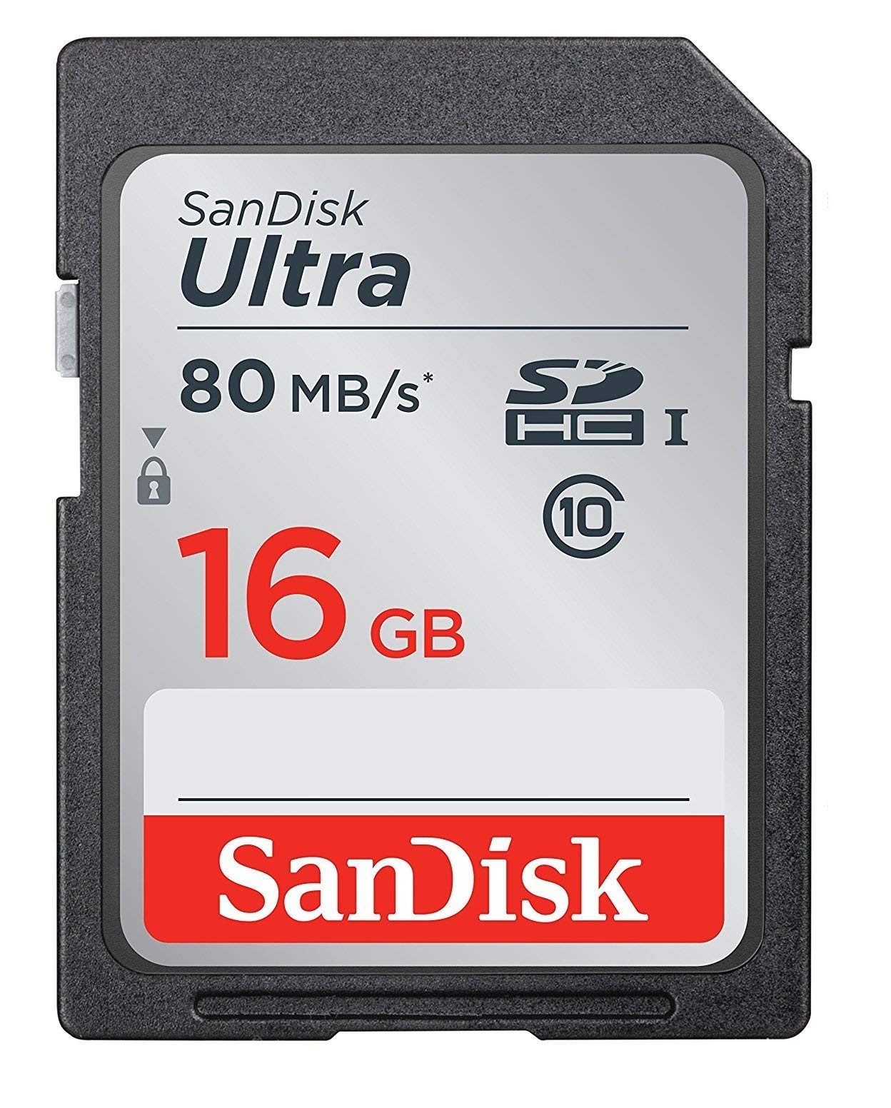 SanDisk - Scheda di memoria classe 10, 16 GB, confezione da 2 schede Ultra SD SDSDUNC-016G-GN6IN | Schede di memoria per fotocamere Trail e fotocamere digitali, pacchetto con (1) lettore di schede SD Everything But Stromboli
